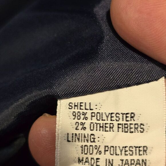 Talbots Work Blazer Womens 6 Navy Blue White Polka Dots Preppy Church - Picture 10 of 11